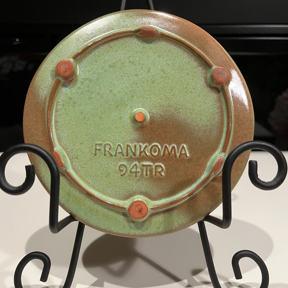 Vintage Frankoma Pottery 94TR Rooster Trivet Country Farmhouse USA - Picture 2 of 4